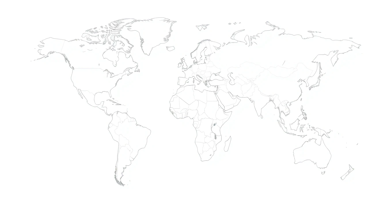 World map for annotation